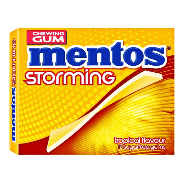 Mentos Storming 12x33gr Τροπικά Φρούτα