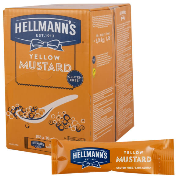 Μουστάρδα Hellmann's Μερίδες 198x10ml