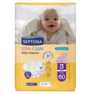 Septona Calm N' Care Baby Diapers Midi No 3 (60τεμ.) (4-9kg)