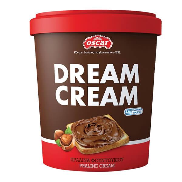 Oscar Dream Cream Πραλίνα Φουντουκιού 900gr
