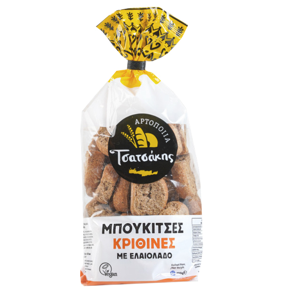 Τσατσάκης Μπουκίτσες 400gr (Κρίθινα με Ελαιόλαδο)