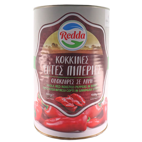 Redda Πιπεριές Ψητή Κόκκινη Ολόκληρη 4kg - Τουρκίας