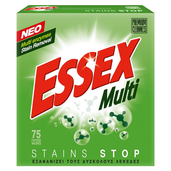 Essex Σκόνη Πλυντηρίου 75μεζ. (3,75kg) Multi