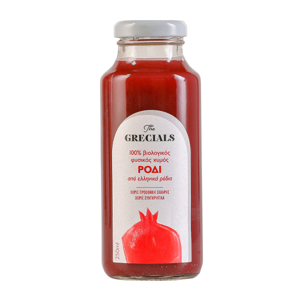 Grecials Χυμός Ροδιού 250ml (100% Φυσικός Χυμός) (Γυάλινο)