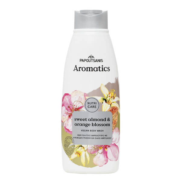 Papoutsanis Aromatics Αφρόλουτρο 600ml - Almond & Orange