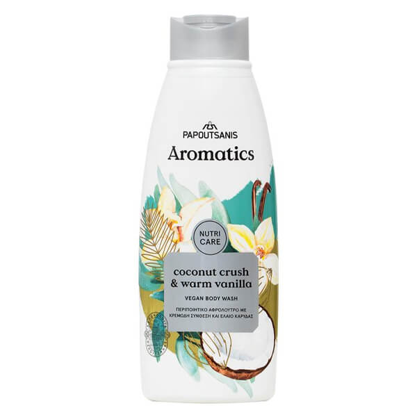 PAPOUTSANIS Aromatics Αφρόλουτρο 600ml (Coconut Crush & Warm Vanilla)
