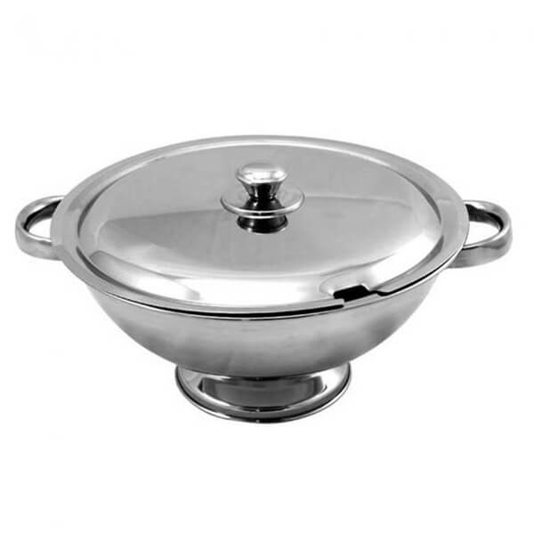 Σουπιέρα Inox Με Καπάκι Φ28x15hcm
