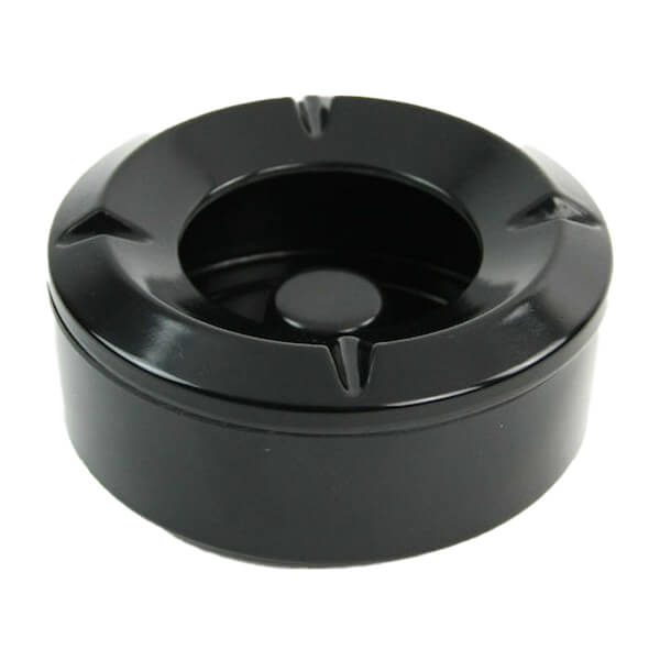 Σταχτοδοχείο Μελαμίνης Μαύρο 10,5x4,5hcm