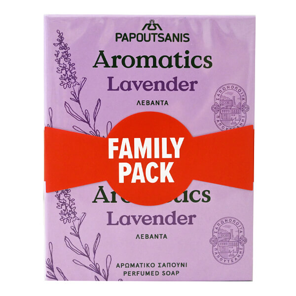 Papoutsanis Aromatics Σαπούνι 4x100gr (Λεβάντα)