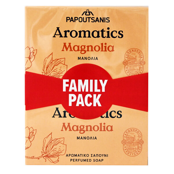 Papoutsanis Aromatics Σαπούνι 4x100gr (Magnolia)