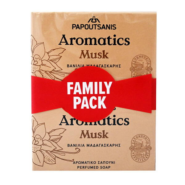 Papoutsanis Aromatics Σαπούνι 4x100gr (Musk)