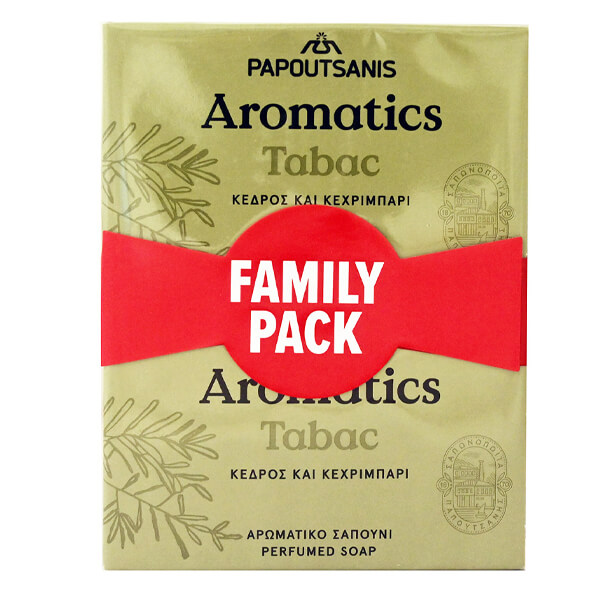 Papoutsanis Aromatics Σαπούνι 4x100gr (Tabac)