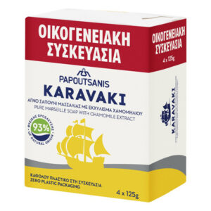 Papoutsanis Karavaki Σαπούνι 4x125gr (Χαμομήλι)