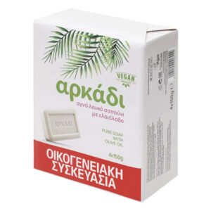 Αρκάδι Λευκό Σαπούνι με Ελαιόλαδο 4x150gr
