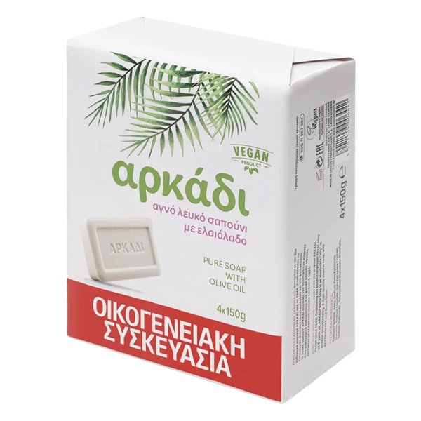 Αρκάδι Σαπουνοπλάκα (2x220gr) Λευκή