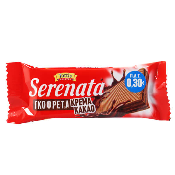 Serenata Γκοφρέτα (20τεμ. x 25gr.) - Κρέμα Κακάο