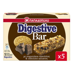 Παπαδόπουλου Digestive Bars (5x28gr.) - Σοκολάτα
