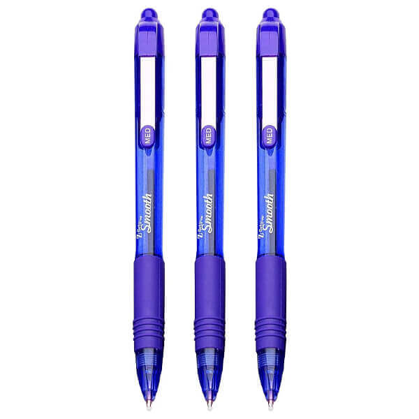 Στυλό Z-Grip Smooth Zebra 3τμχ Μπλε Χρώμα