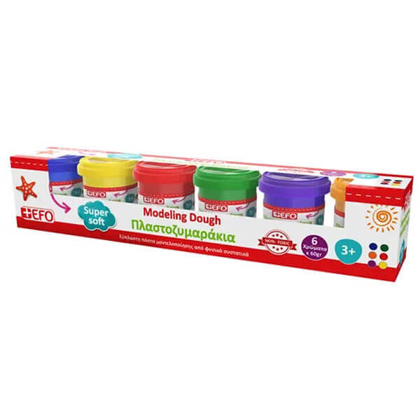Efo Πλαστοζυμαράκια 60gr 6 Χρώματα