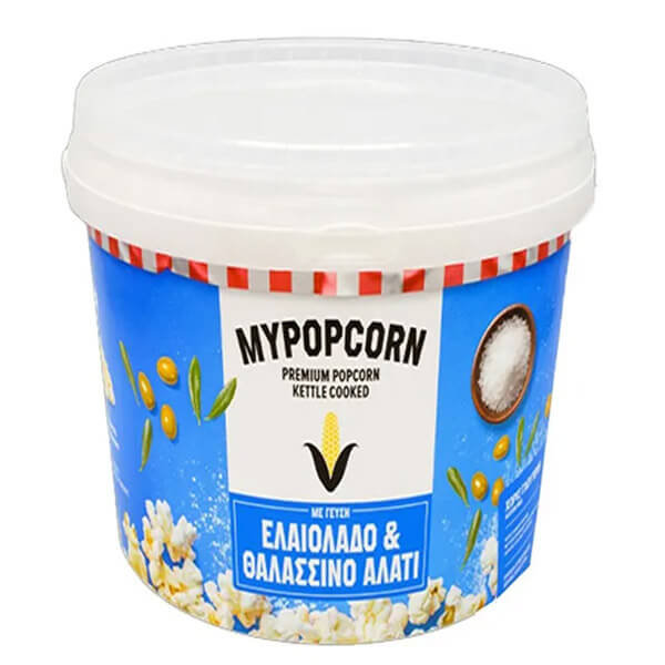 MYPOPCORN Ποπ Κορν Ελαιόλαδο και Θαλασσινό Αλάτι - 45gr