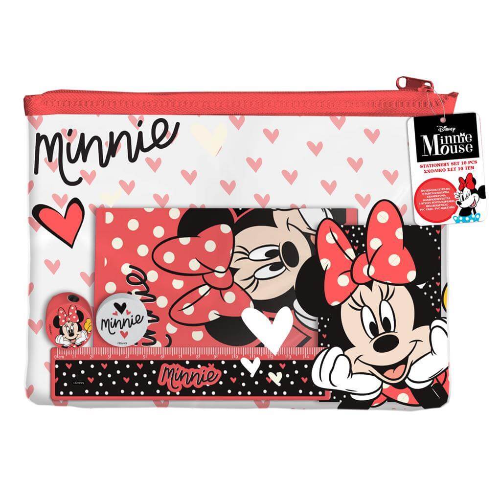 Σχολικό Σετ σε PVC Τσαντάκι Minnie