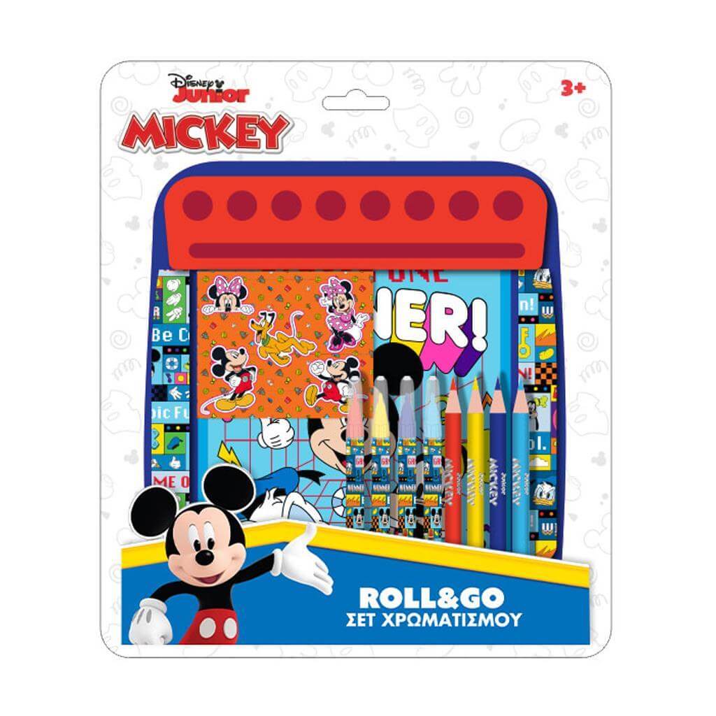 Σετ Χρώματισμού Disney Mickey-Minnie Roll & Go 21x24,5 εκ.