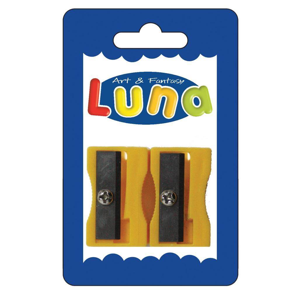 Ξύστρα Πλαστική - Luna 2 τμχ