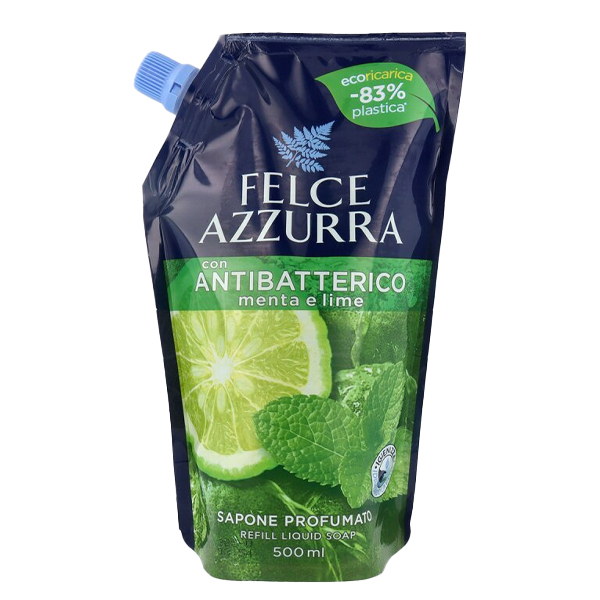 Felce Azzurra Ανταλλακτικό Κρεμοσάπουνο 500ml - Mint & Lime
