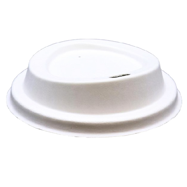 Fiber Καπάκι Ζαχαροκάλαμου Πιπιλά Λευκή 12-16oz (50τεμ.) (90mm) - American Style