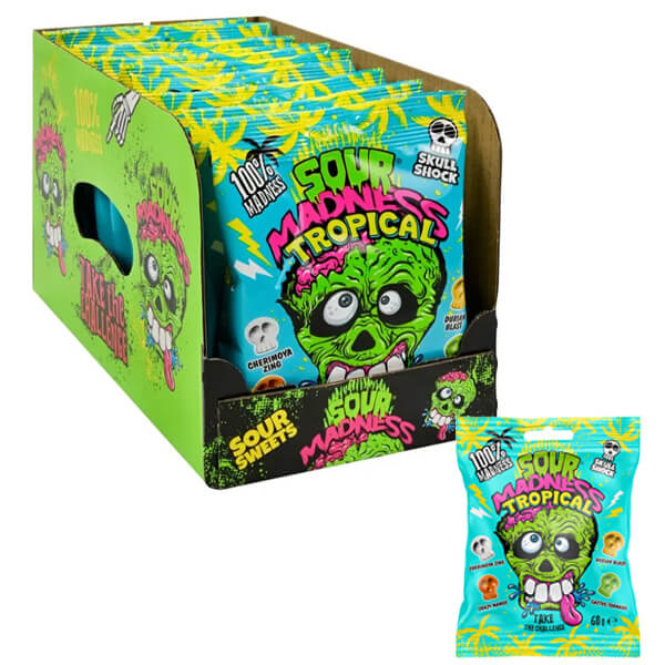 Sour Madness Καραμέλες 60gr (Tropical)