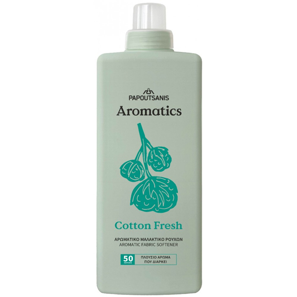 Παπουτσάνης Aromatics Μαλακτικό 1000ml 50μεζ - Cotton Fresh