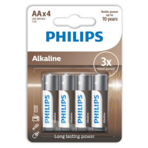 Philips Μπαταρία Αλκαλική AA 4τεμ.