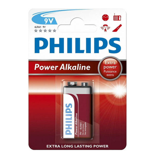 Philips Μπαταρία Αλκαλική 9V