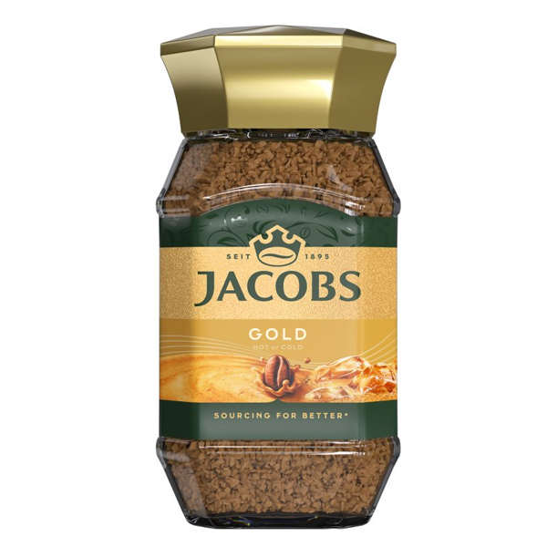 Jacobs Στιγμιαίος Καφές 200gr (Gold) (Γυάλινο)