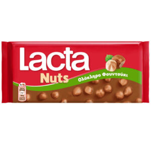 LACTA Σοκολάτα Ολόκληρα Φουντούκια 100gr