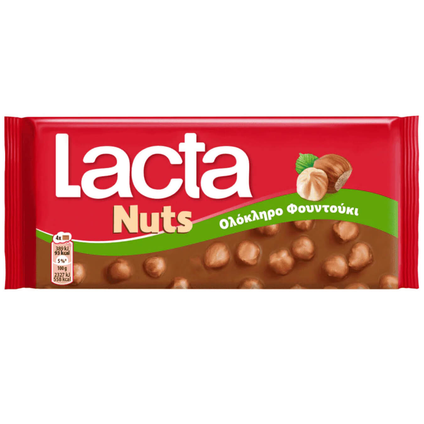 LACTA Σοκολάτα Ολόκληρα Φουντούκια 100gr