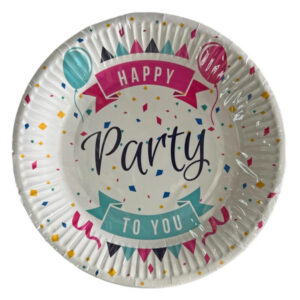 TNS Χάρτινα Πιάτα Party 18cm 10τεμ