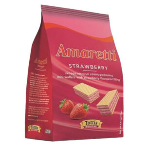 Tottis Amaretti Γκοφρετάκια Φράουλα 125gr
