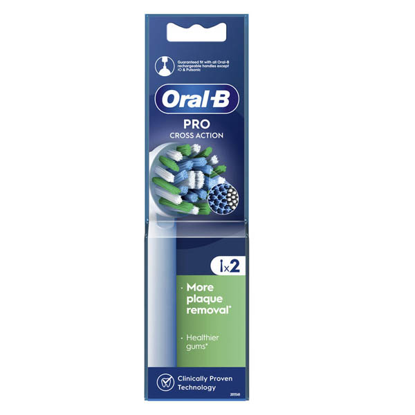 Oral-B Ανταλλακτικά Οδοντόβουρτσας 2τμχ - Cross Action Pro