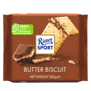 Ritter Sport Σοκολάτα Γάλακτος Με Μπισκότο Βουτύρου 100gr