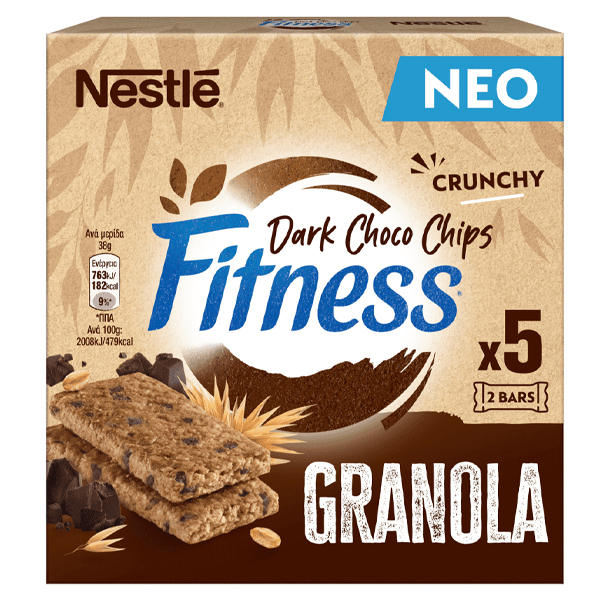 Nestle Fitness Bars 38gr (Granola Chocolate) 5τεμ