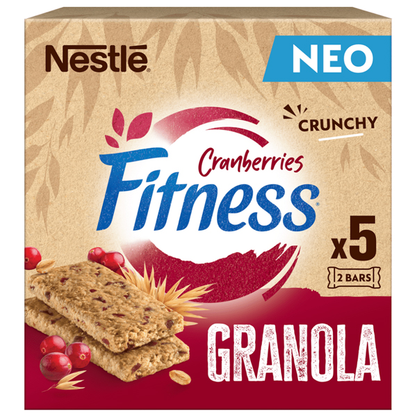 Nestle Fitness 38gr Granola Cranberry (5τεμ)