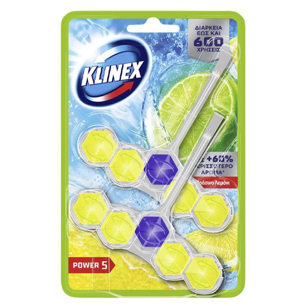 Klinex WC Block Power 5 (50gr) - Πράσινο Λεμόνι