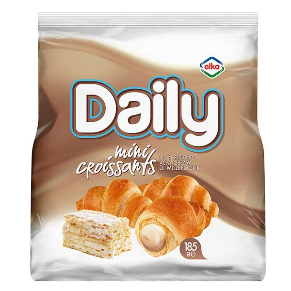 Daily Mini Κρουασάν με Γέμιση 185gr (Μιλφέιγ)