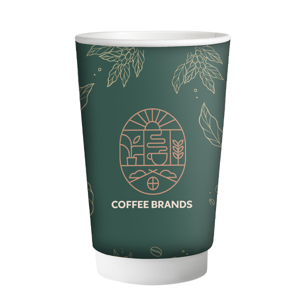 Ποτήρι Χάρτινο Coffee Brands Double Wall 8oz (25τεμ.)