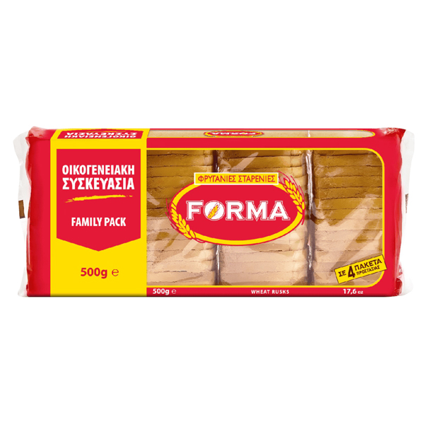 Φόρμα Φρυγανιά Σίτου Family Pack 500gr