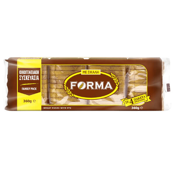 Φόρμα Φρυγανιά Σίκαλης Family Pack 360gr