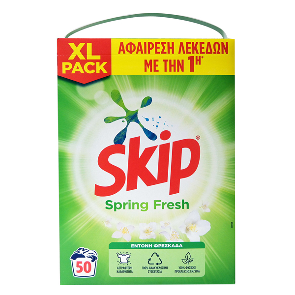 Skip Σκόνη 3,250kg (50μεζ.) Spring Fresh