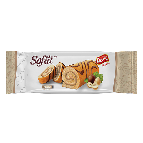 Doma Sofia Swiss Roll 200gr (Γέμιση Φουντούκι)