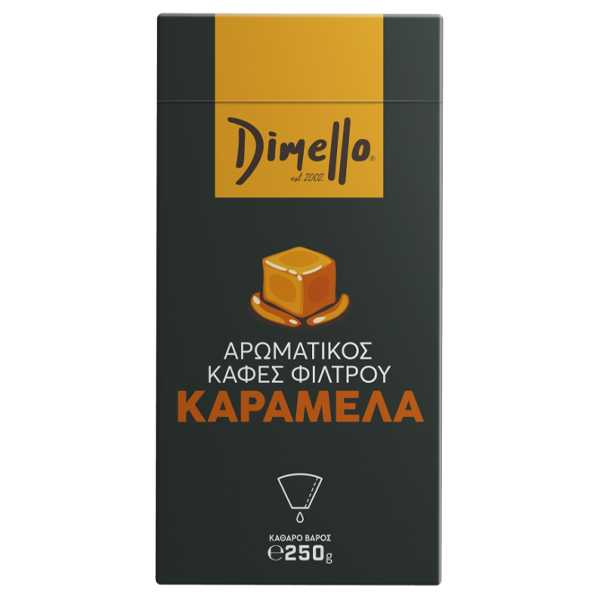 Dimello Αρωματικός Φίλτρου Καραμέλα Αλεσμένος 250gr